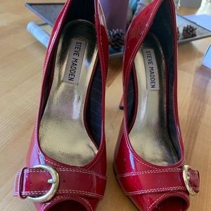 Red Steve Madden heels